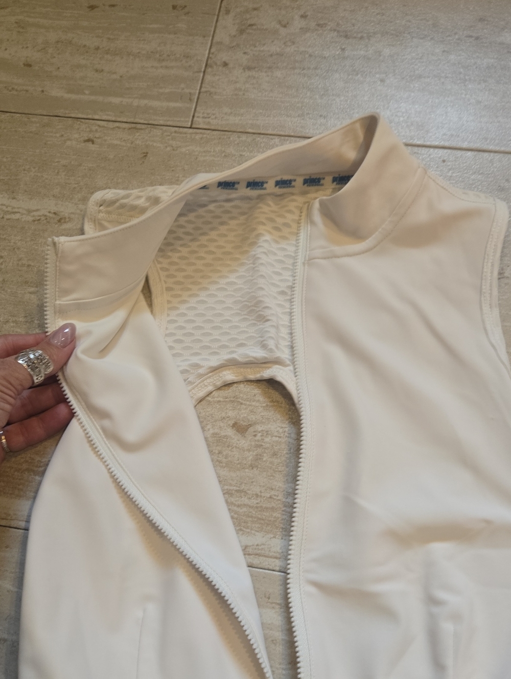 Prince Pickleball Creamy White Pleated Leisure Skort Dress - Picture 3 of 12